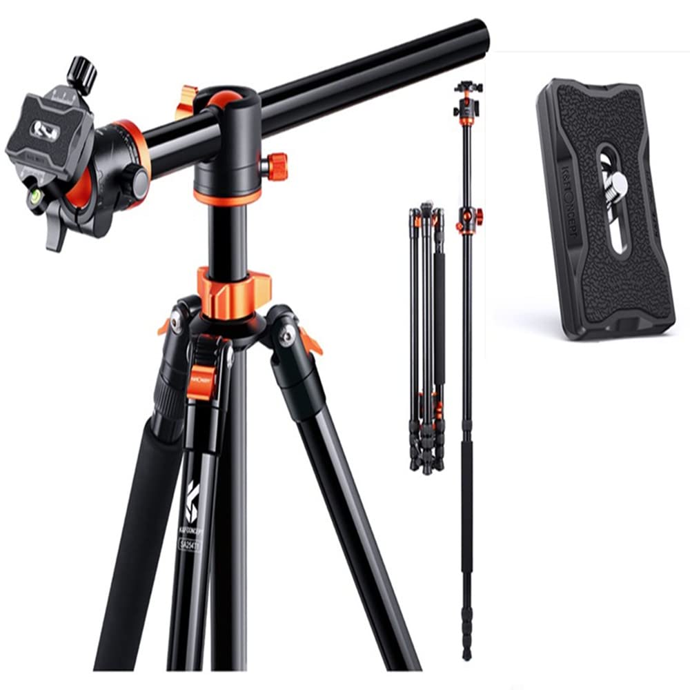 94 Inch Professional Camera Tripod with Quick Release Plate - Heavy Duty Aluminum Tripod for DSLR Cameras, Video Cameras, Photography - Perfect for Travel, Vlogging, Outdoor Shooting