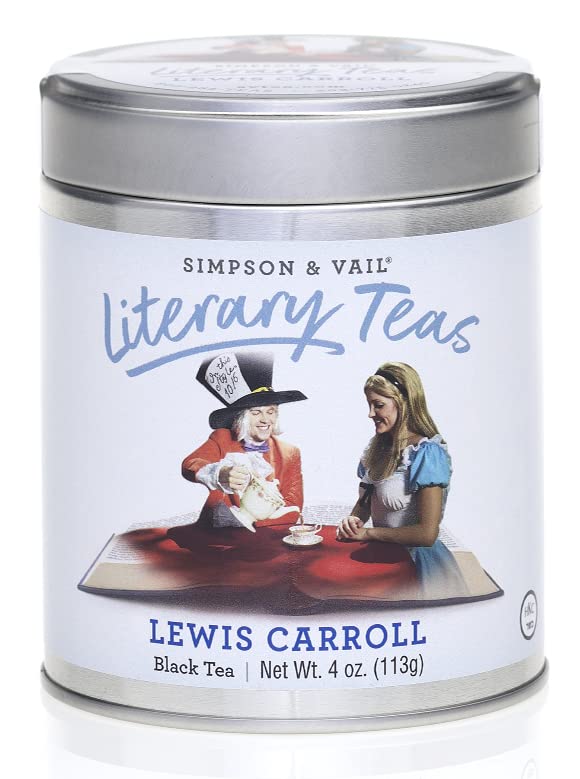 Simpson & Vail Lewis Carroll's Black Tea Blend - Premium Literary Inspired Tea (4oz Tin, 50 Cups) | Perfect for Book Lovers, Afternoon Tea & Gift Giving