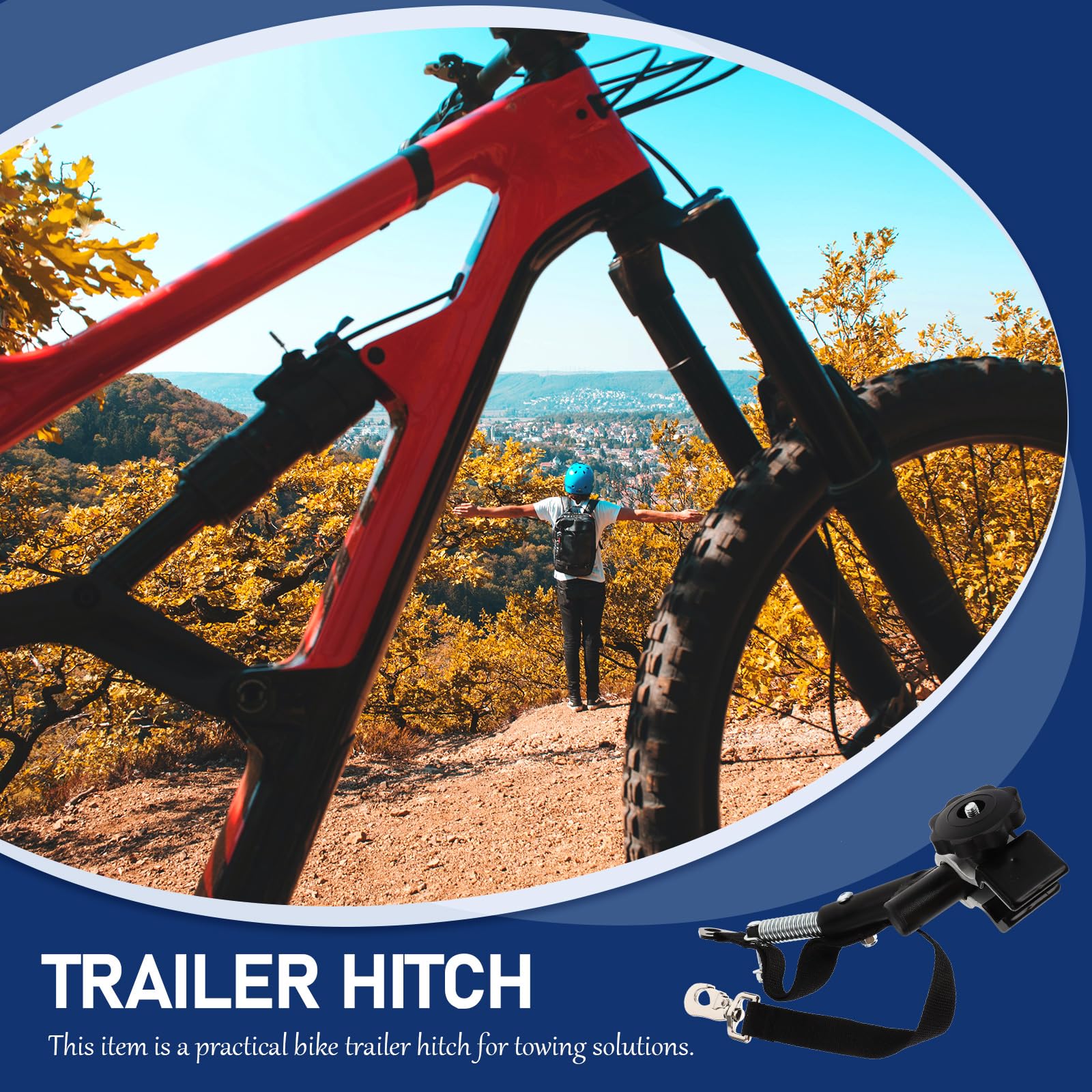 Quick Release Bike Trailer Hitch Coupler Adapter - Heavy Duty Steel Connector for Pet & Cargo Bike Trailers - Perfect for Cycling, Commuting & Family Outdoors Adventures