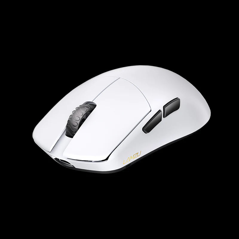 Lamzu Maya Wireless Gaming Mouse - Polar White (4K Compatible) - Lightweight Ergonomic Design for FPS, MOBA & Esports Gaming