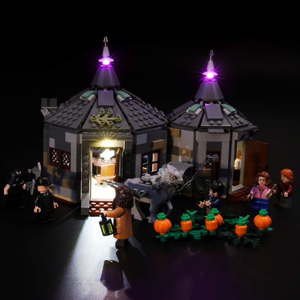 BRIKSMAX LED Lighting Kit for Harry Potter Hagrid's Hut Buckbeak Rescue - Compatible with Lego Building Bricks Model 75947 (Lego Set Not Included) - Perfect for DIY Lego Display, Home Decoration & Gift Giving