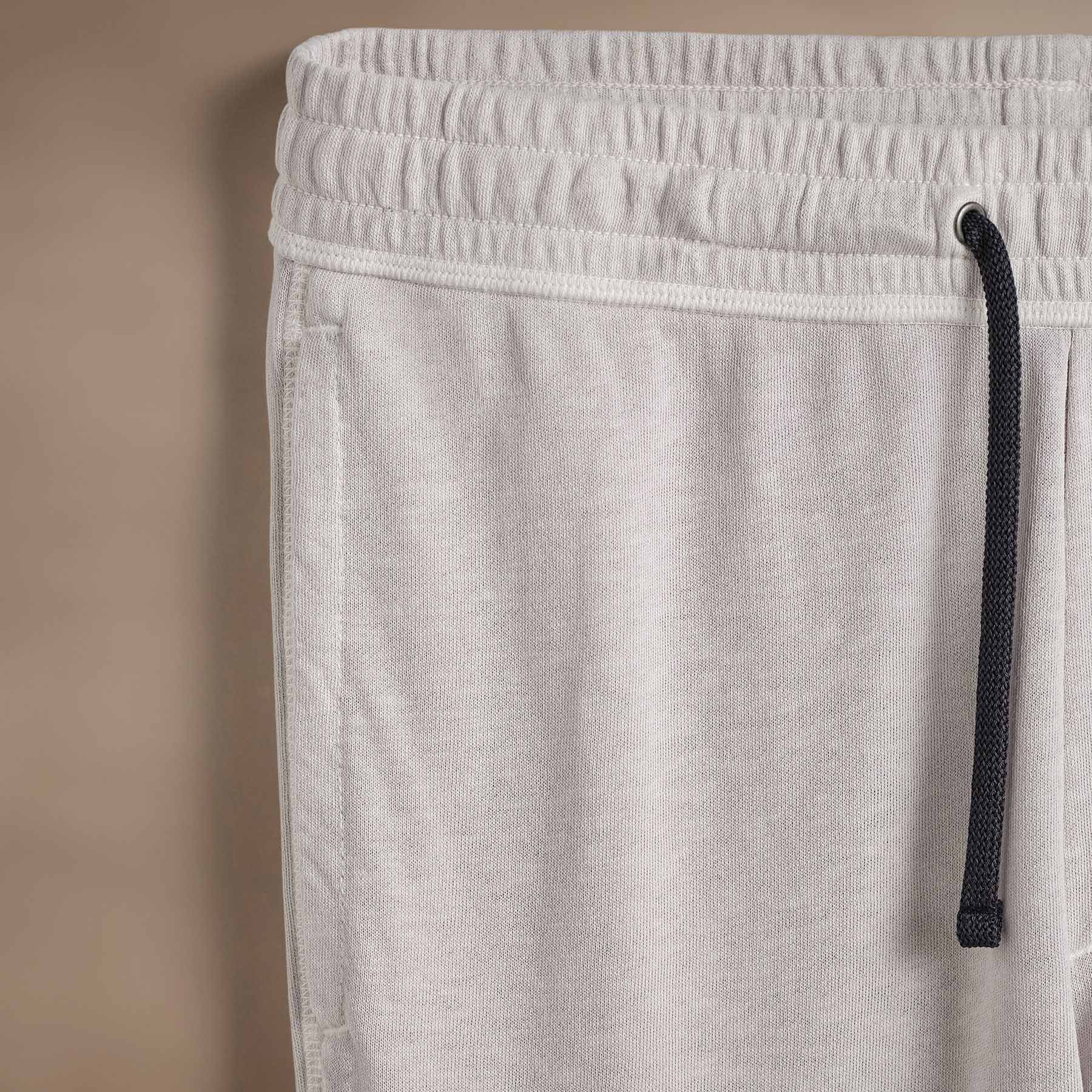 Vintage French Terry Sweatpants for Women - Light Mist Pigment Cotton Joggers with Elastic Waistband | Lounge, Yoga, Travel & Casual Wear