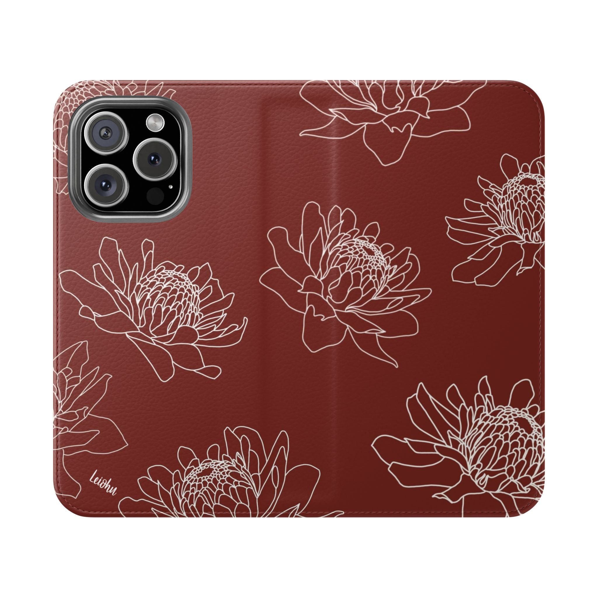 Torch Ginger Folio Case - Elegant & Durable Phone Cover for iPhone & Samsung - Perfect for Travel, Work & Everyday Use