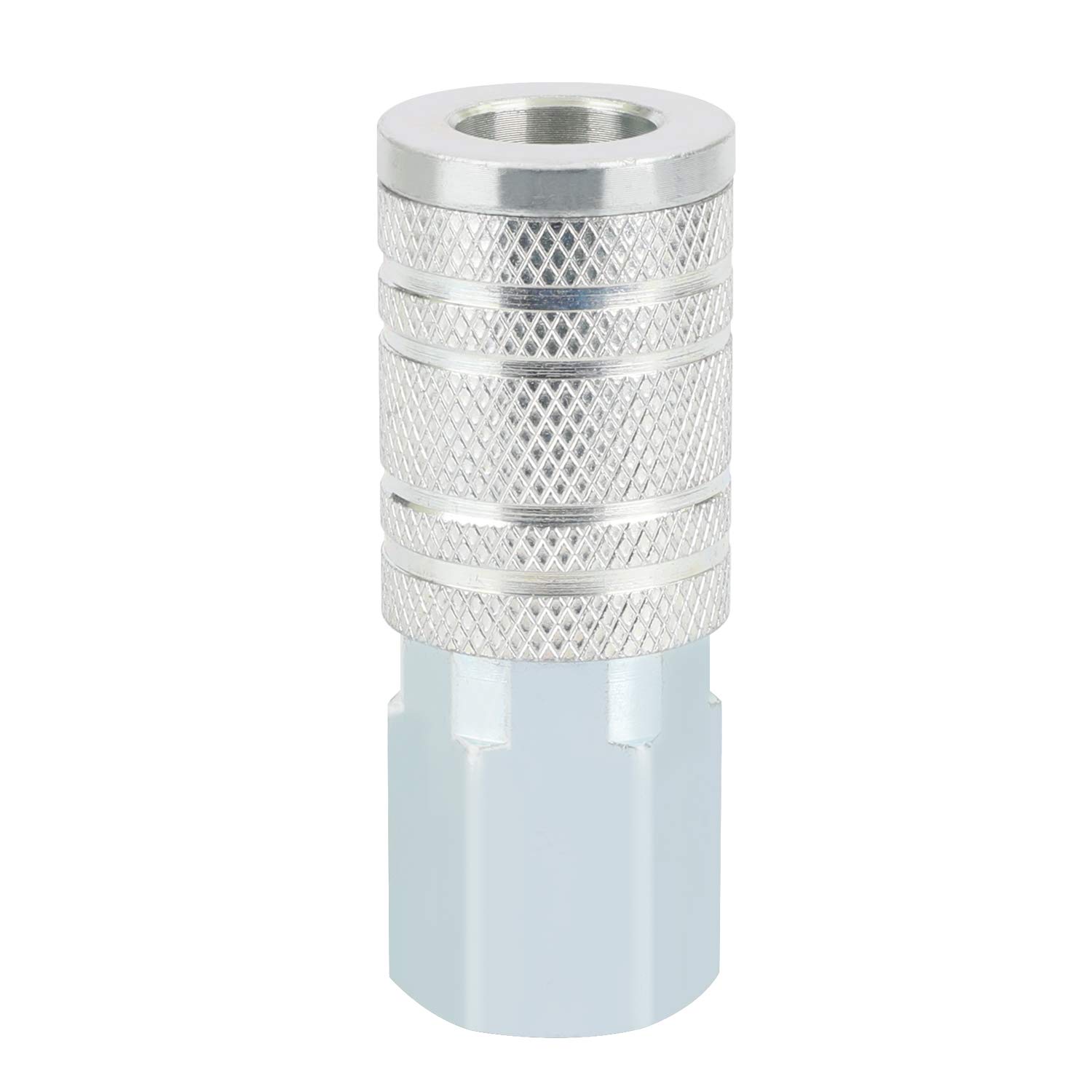 WYNNsky 1/2 Inch Industrial Air Coupler - Heavy Duty Steel Air Compressor Fitting for Pneumatic Tools & Equipment - Perfect for Workshops, Garages & Construction Sites