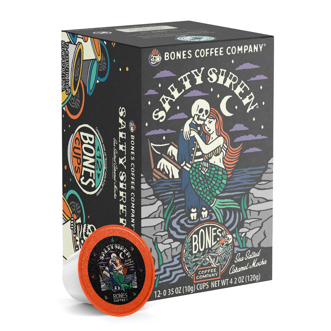 Salty Siren Bones Cups - 12 Count Dog Treats for Small & Large Breeds - Perfect for Training, Chewing & Dental Health