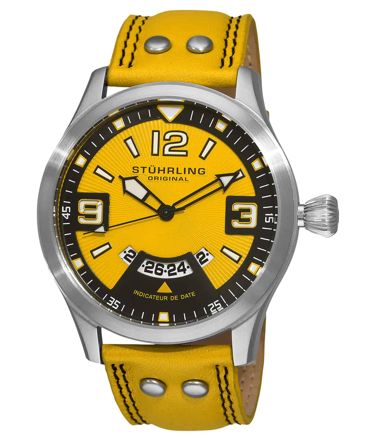 Eagle Brigade 141A Quartz 47mm Aviator Watch - Men's Military Pilot Style Chronograph with Date Display - Perfect for Aviation Enthusiasts & Outdoor Adventures