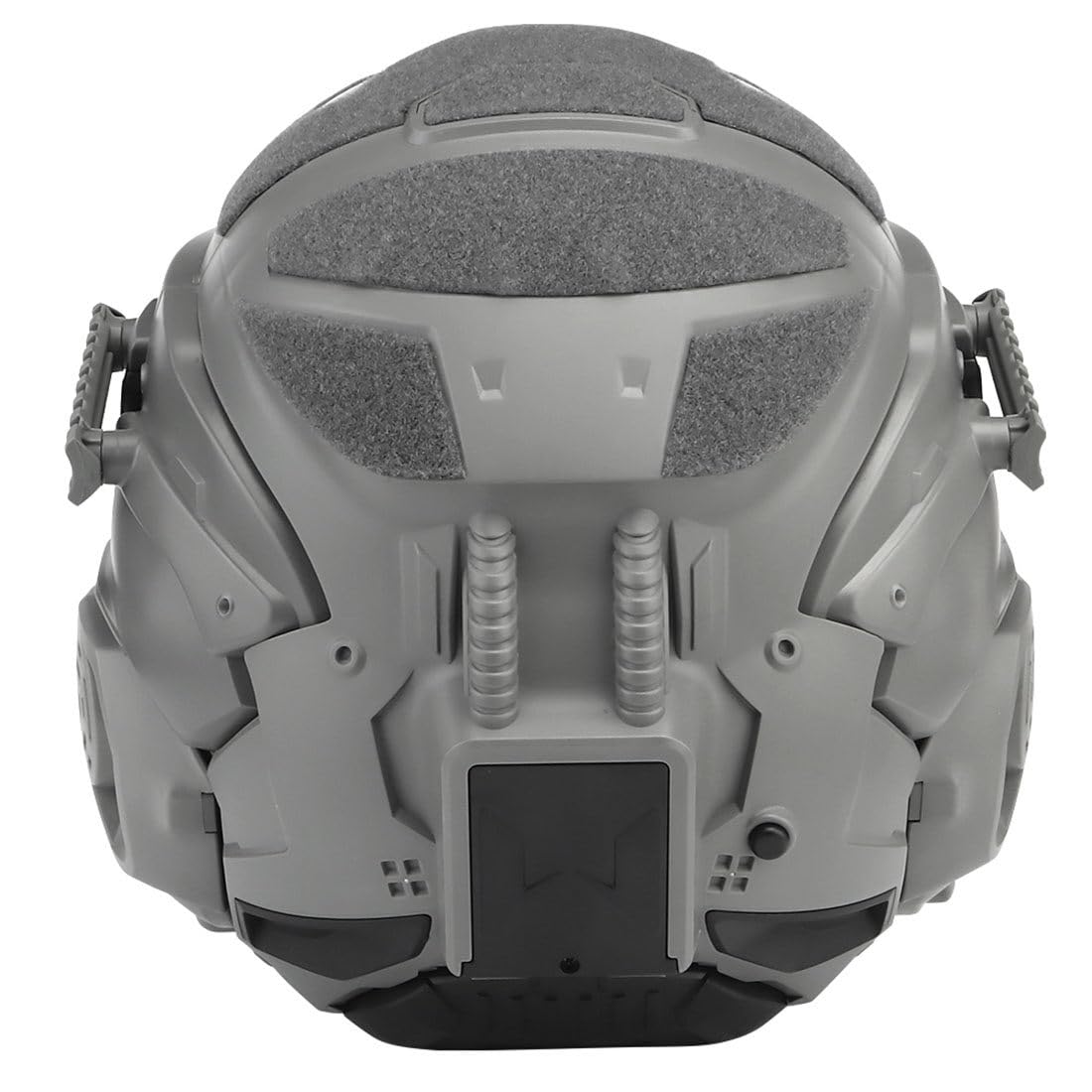HL-98 Tactical Helmet with Built-in Communication Headset | Military-Grade Protective Gear | Anti-Fog Fan & Replaceable Lens | for Outdoor Sports, Airsoft, Paintball & CS Gaming | Punk Mask for Halloween Cosplay (Black) - Perfect for Tactical Training, Survival Games & Costume Parties