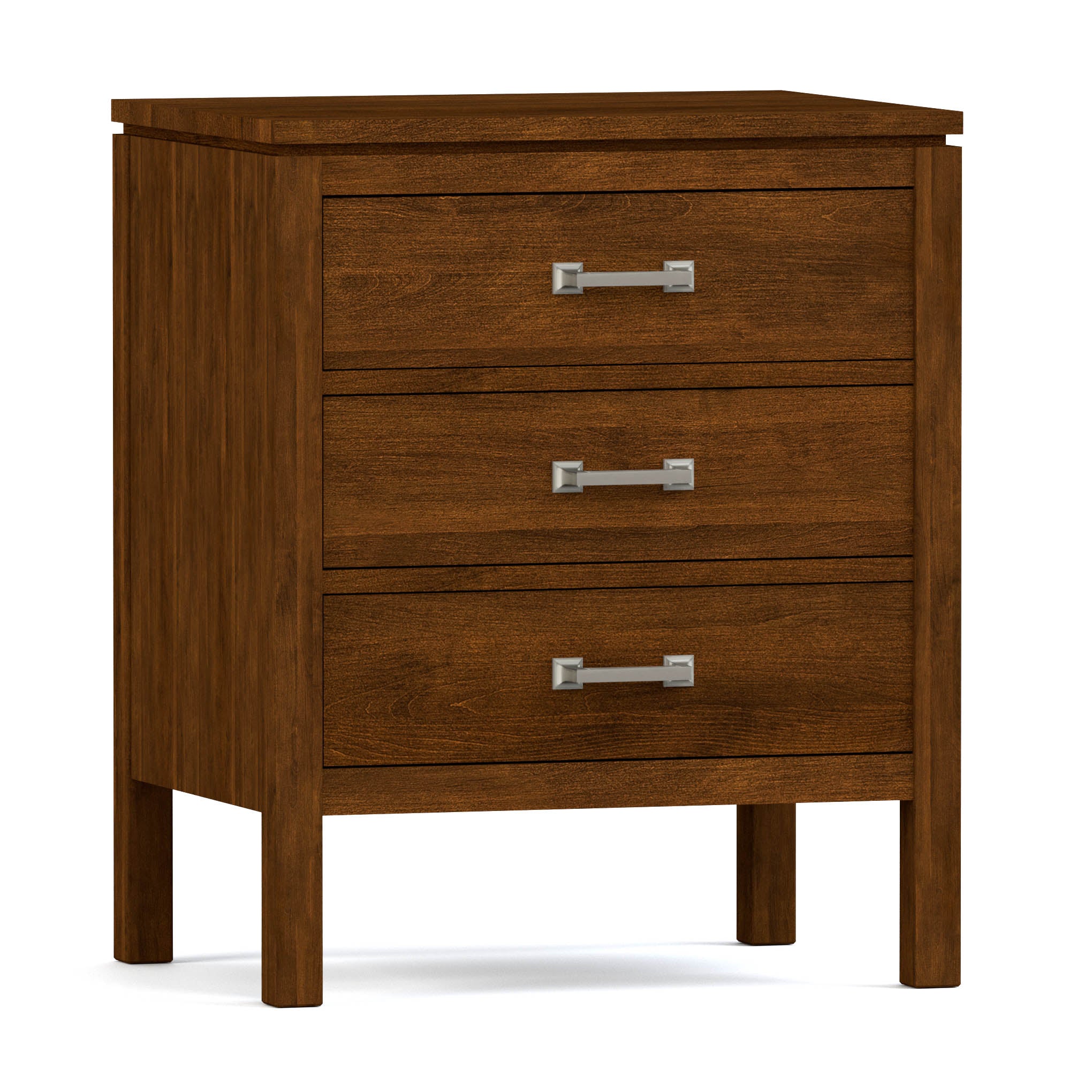 Dwyer 3-Drawer Nightstand - Modern Bedside Table with Storage for Bedroom, Living Room & Office - Wooden Night Stand with Smooth Gliding Drawers