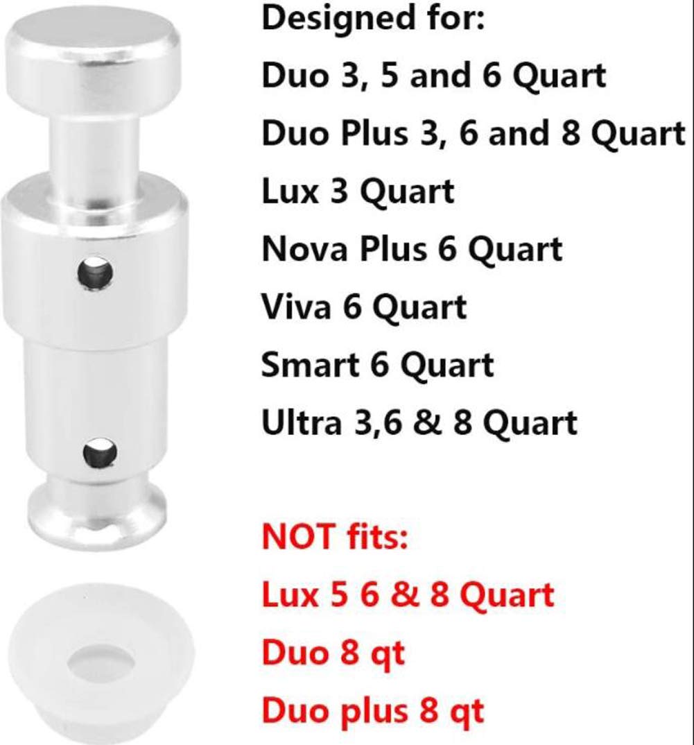 2-Pack Instant Pot Float Valve Replacement Parts - Compatible with Duo 3/5/6 Qt, Duo Plus 3/6 Qt, Ultra 3/6/8 Qt & Lux 3 Qt Models - Perfect for Quick Pressure Cooker Repairs at Home