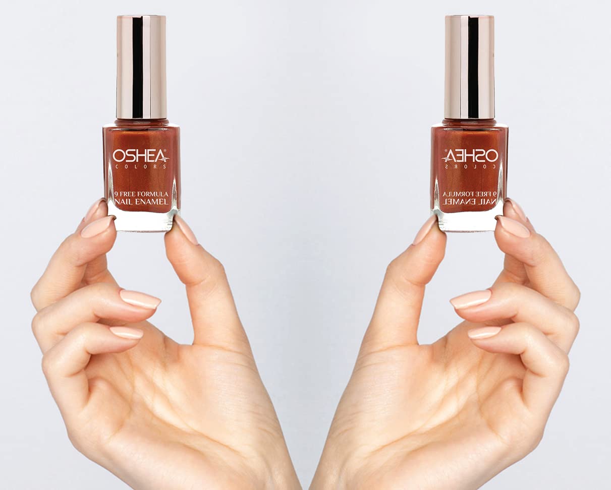 OSHEA Nail Polish No.49 Friends Forever - Vibrant Red Nail Enamel (10ml) for Manicures, Pedicures & Special Occasions