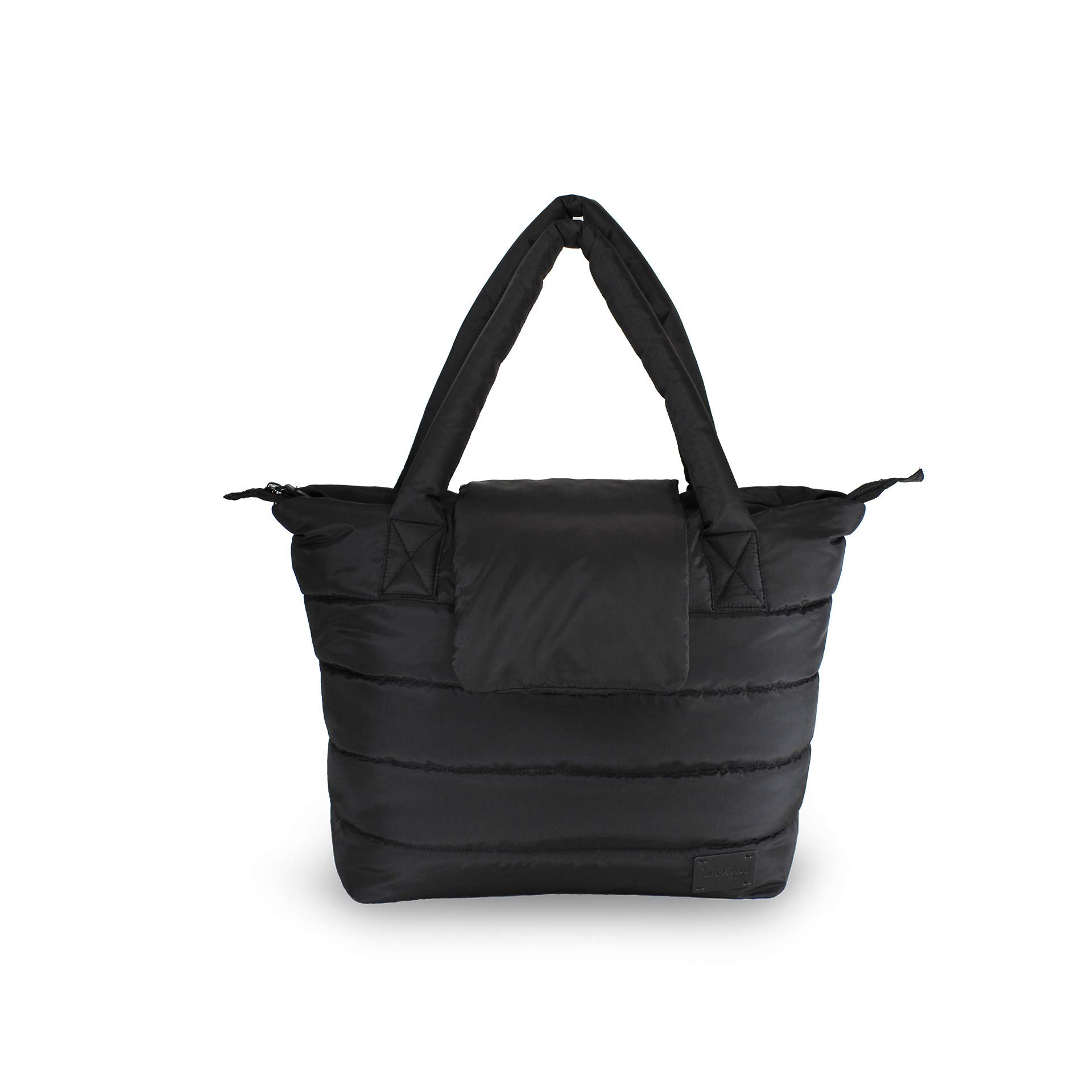 7AM Women's Waterproof Tote Bag - Stylish Crossbody Diaper Bag with Zippered Compartments, Includes Changing Pad & 2 Stroller Straps | Perfect for Moms, Travel, Shopping & Daily Essentials Organization
