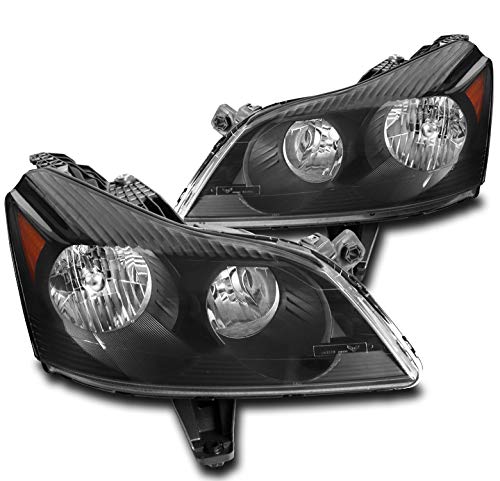 2009-2012 Chevy Traverse LS/LT Replacement Black Headlights - High Performance Headlamps for Night Driving & Off-Road Use
