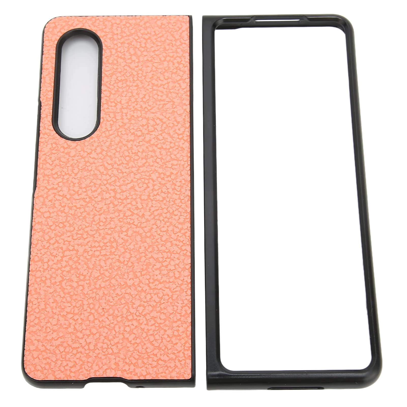 Premium PU Leather Phone Case for Samsung Galaxy Z Fold 3 - Anti-Scratch & Dust Resistant Cover with Precise Cutouts | Elegant Pink Design for Women | Perfect for Work, Travel & Everyday Protection