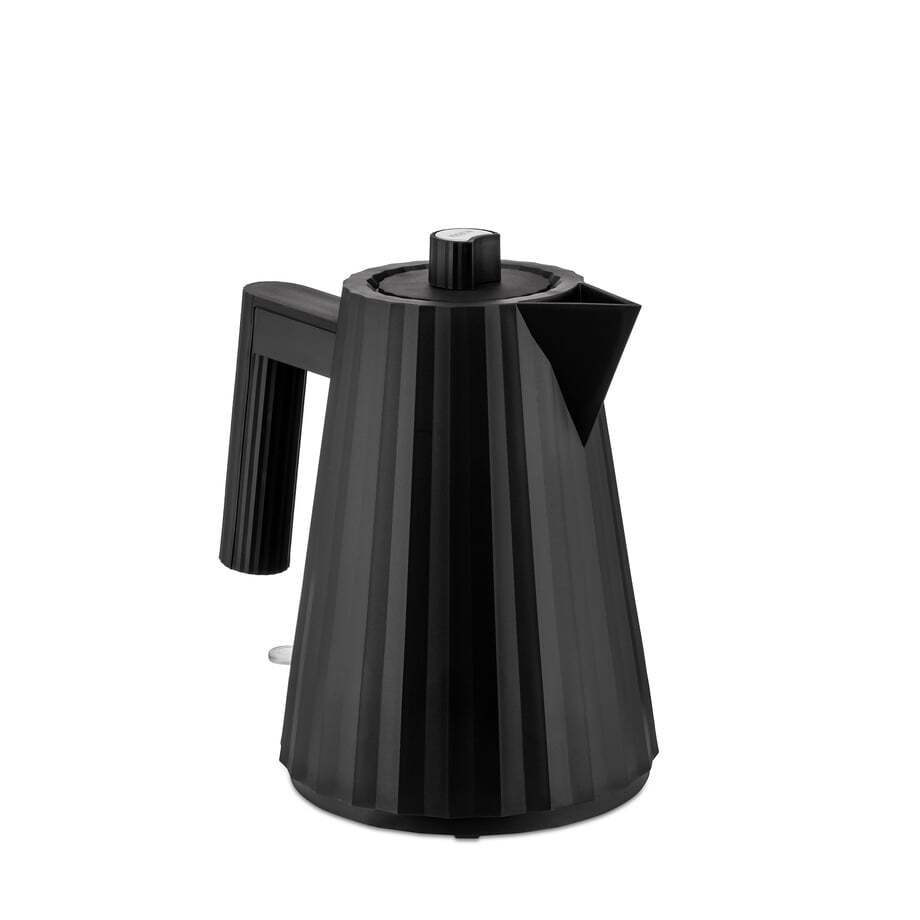 ALESSI Plisse Electric Water Kettle 1L - Fast Boiling Stainless Steel Tea Kettle with Auto Shut-Off & Boil-Dry Protection - Perfect for Home, Office & Travel Use