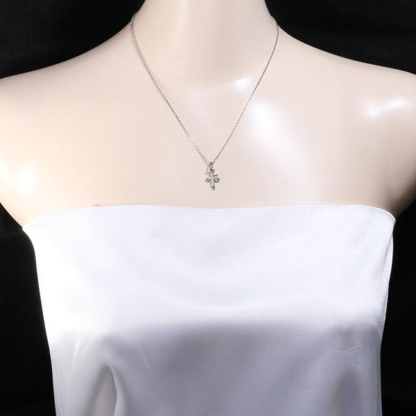 18K White Gold Diamond Necklace for Women - Elegant Pendant Jewelry Gift for Anniversary, Wedding & Special Occasions