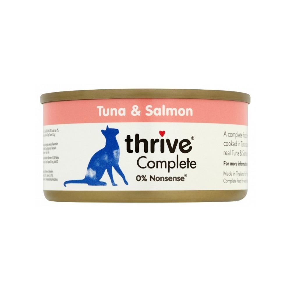 Premium Grain-Free Tuna & Salmon Wet Cat Food - Complete & Balanced Nutrition for Adult Cats - Ideal for Mealtime, Travel & Special Occasions