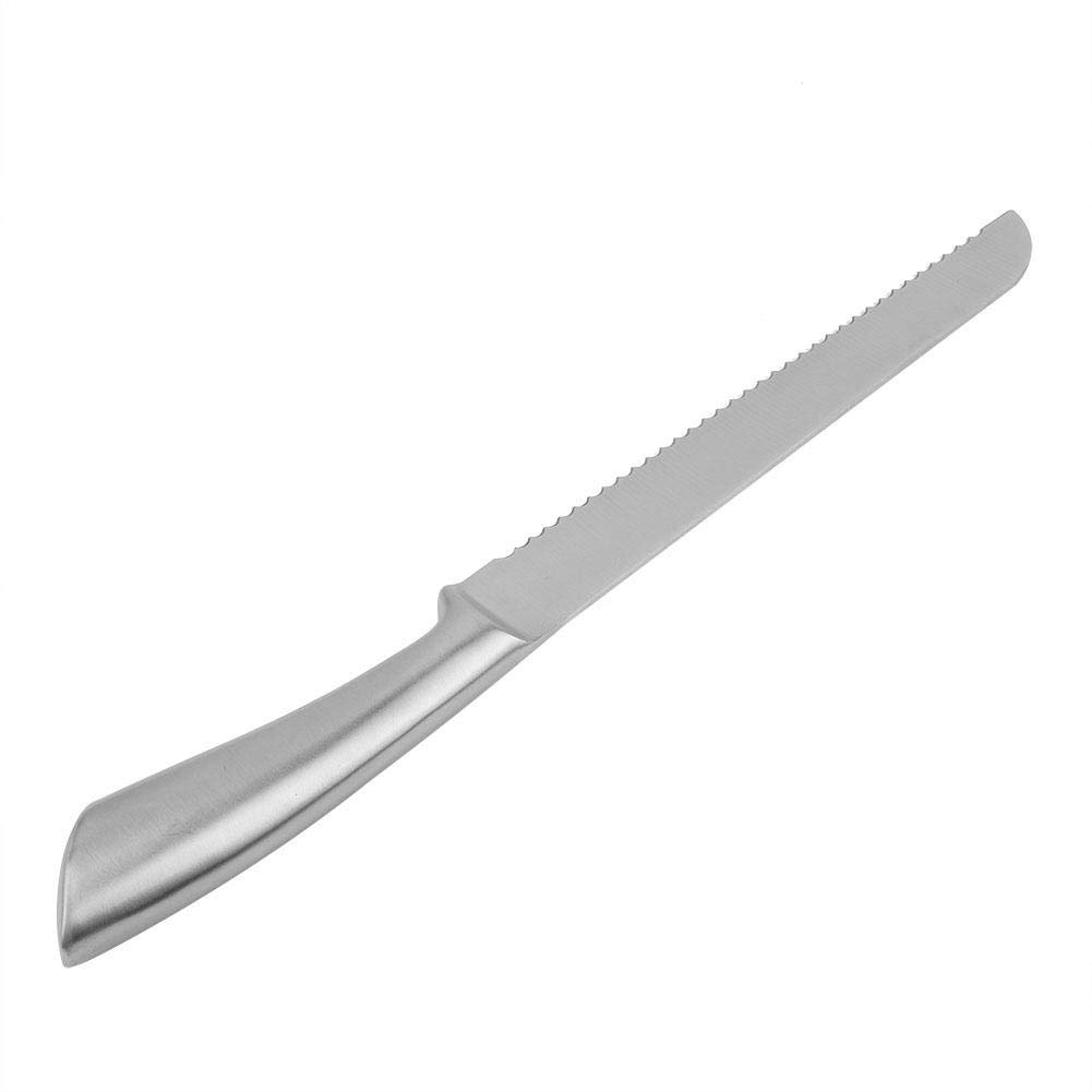 TOPINCN 10-Inch Stainless Steel Serrated Bread Knife - Sharp Bread Slicer for Cake, Loaf, Baguette - Perfect for Home Baking, Professional Kitchens & Gift Giving