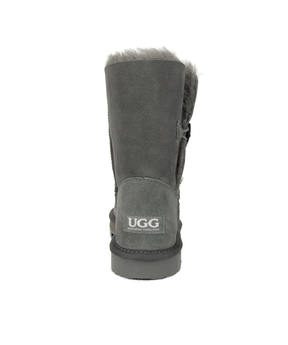 Women's UGG Premium Short Button Boots - Warm Winter Snow Boots for Women | Cozy & Stylish Ankle Boots for Cold Weather, Outdoor Activities & Casual Wear