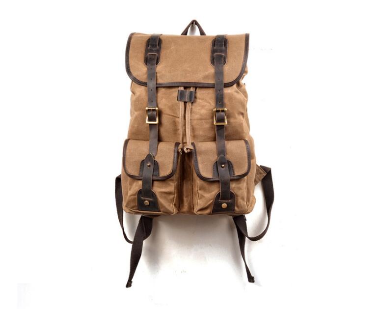 Stylish Dark Grey & Black Canvas Backpack for Women - Durable Travel, School & Work Essentials - Perfect for Commuting, College & Outdoor Adventures