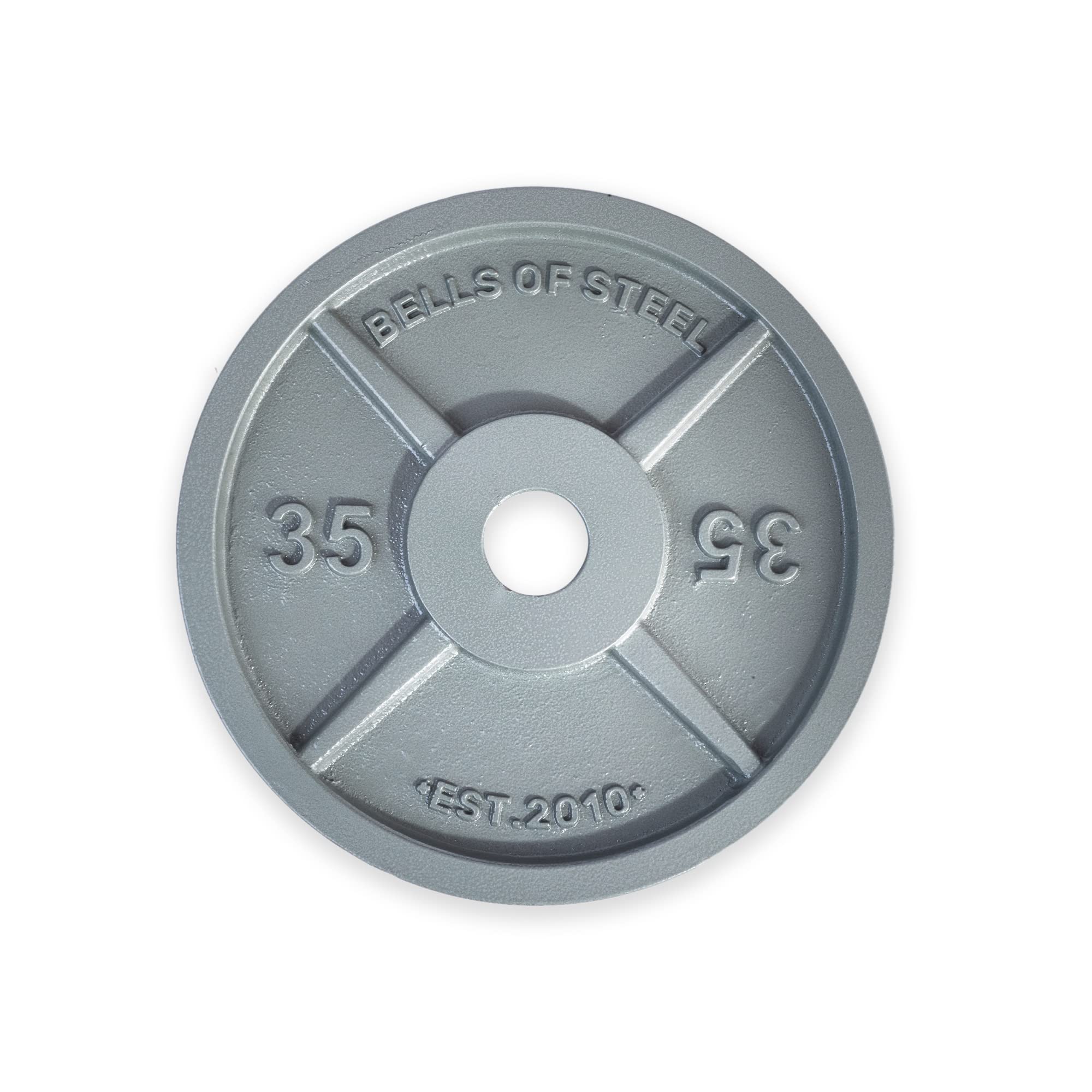 Bells of Steel Olympic Weight Plates - Cast Iron Machined Barbell Weights for Home & Commercial Gyms | Strength Training Equipment for Deadlifts, Squats, Bench Press & Shoulder Press | Perfect for CrossFit, Powerlifting & Functional Fitness Workouts