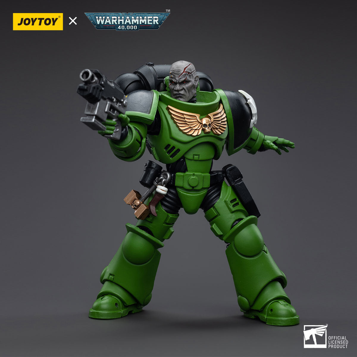 1/18 JOYTOY 3.75 Inch Warhammer 40K Salamanders Space Marines Intercessors Action Figure Set (4pcs) - Perfect for Collectors, Tabletop Gaming & Display Scenes
