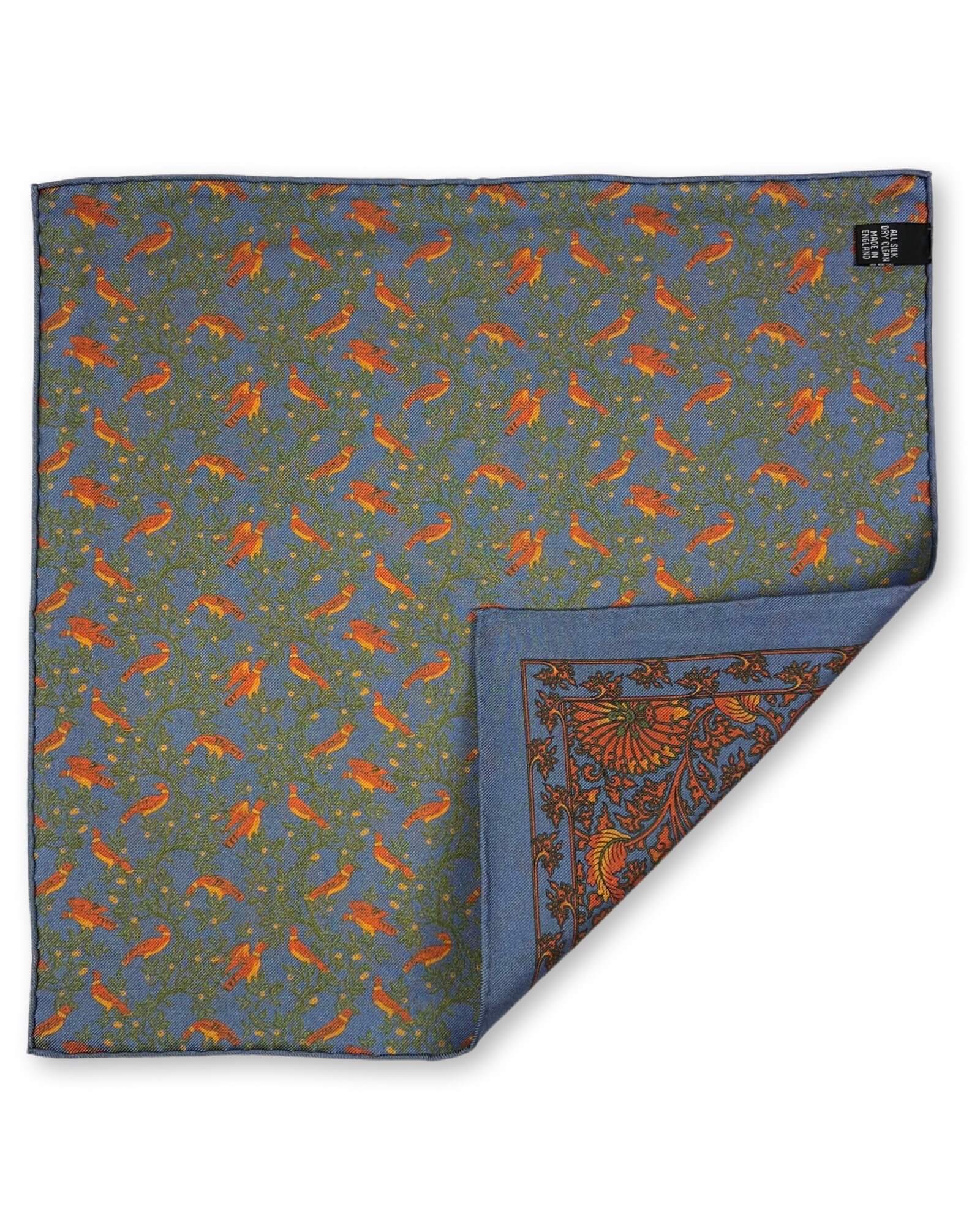 DÉCLIC Priory Reversible Pocket Square - Premium Steel Design for Men's Formal Attire | Perfect for Weddings, Business Meetings & Special Occasions