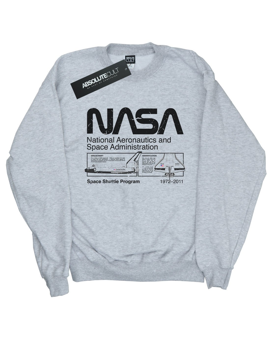 NASA Boys Classic Space Shuttle Graphic Hooded Sweatshirt - Cool Astronaut Themed Pullover for Kids - Perfect for School, Space Camp & Science Enthusiasts