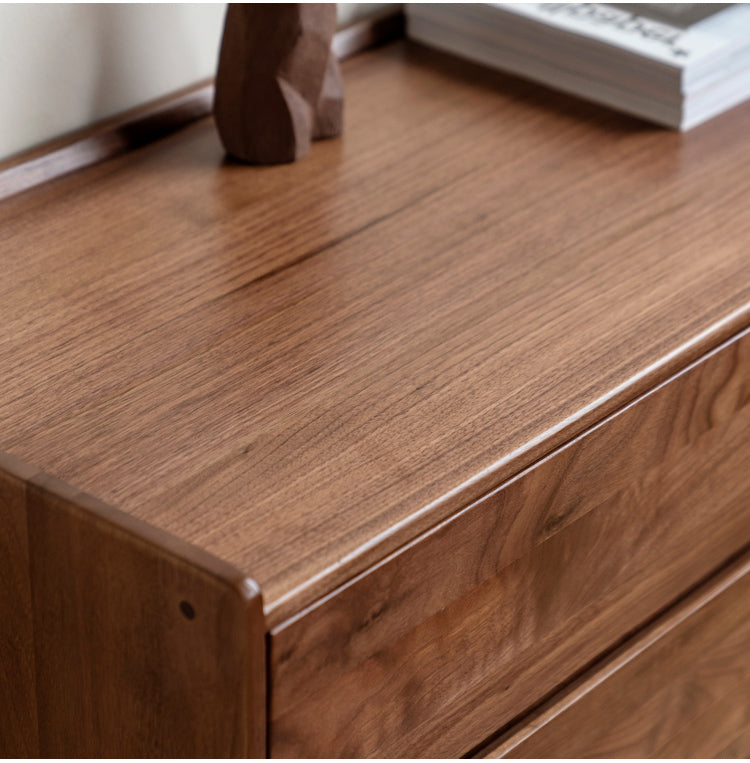 Premium Black Walnut Solid Wood Cabinet - Handcrafted Storage Organizer for Kitchen, Bathroom & Living Room | Rustic Home Decor & Space Saving Solution