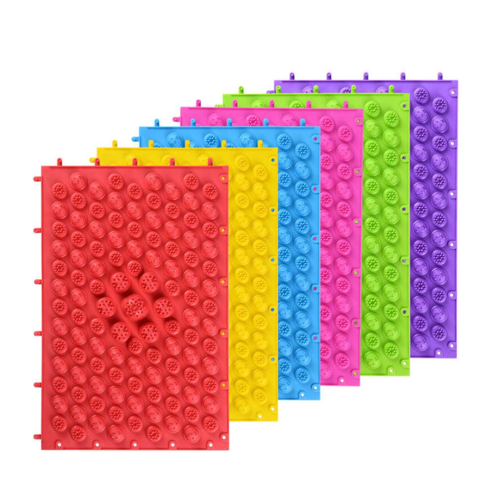 COHEALI Non-Slip Cobblestone Foot Massage Mat for Reflexology - Acupressure Bathroom Floor Mat with Kick Pad, Promotes Foot Health & Circulation - Perfect for Post-Workout Recovery, Spa Relaxation & Home Wellness