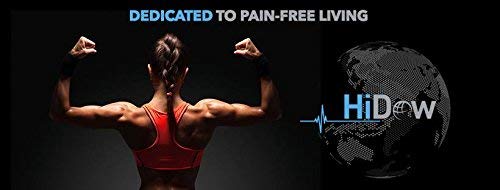 HiDow XPD Dual Channel TENS EMS Unit - 12 Modes Muscle Stimulator for Pain Relief Therapy, Electronic Pulse Massager for Shoulder, Back, Sciatica, Abs, Legs & Knee Pain - Perfect for Home Use, Workout Recovery & Chronic Pain Management