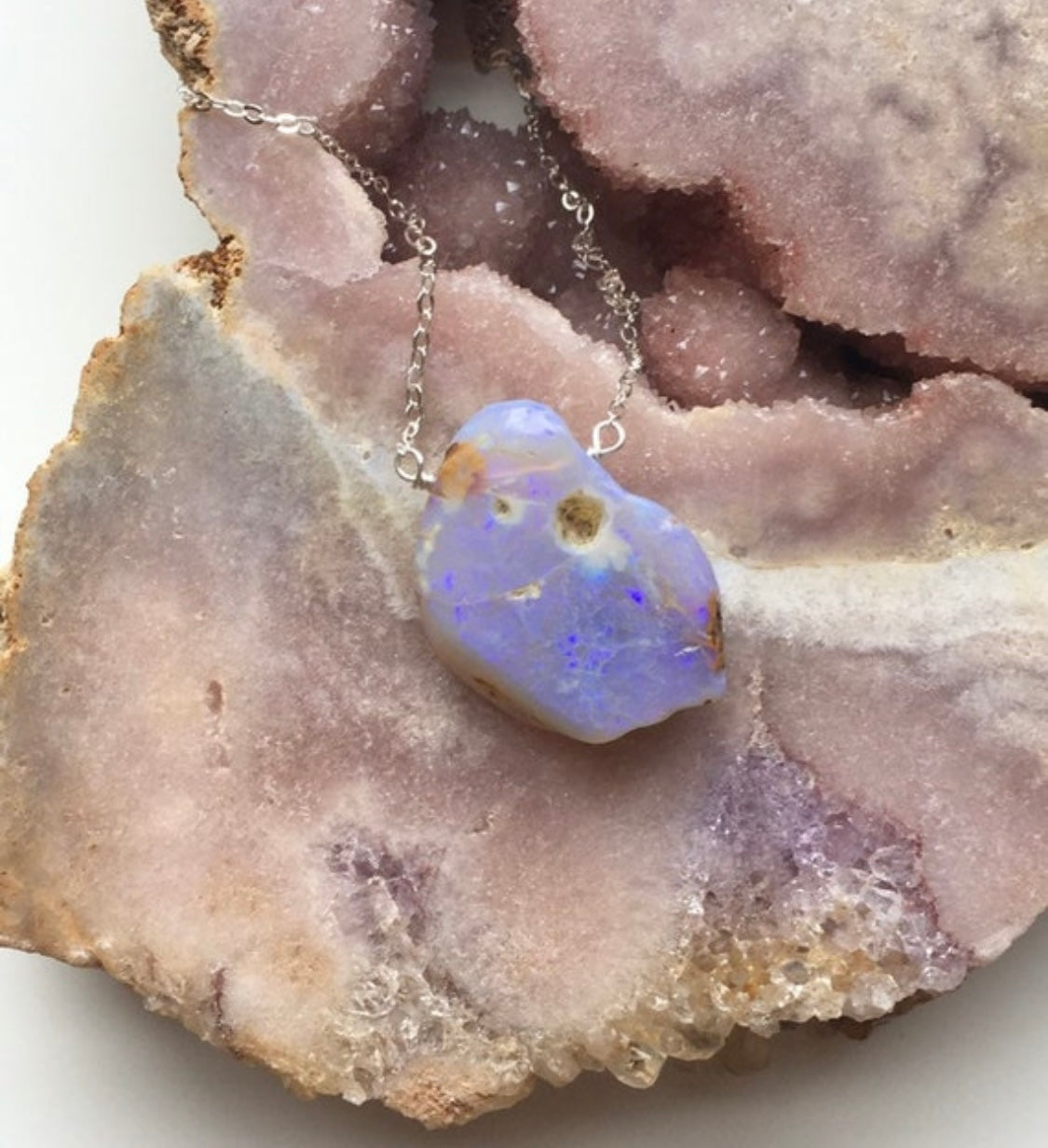 Australian Opal Pendant Necklace - Sterling Silver Jewelry for Women - Perfect Gift for Birthday, Anniversary & Special Occasions