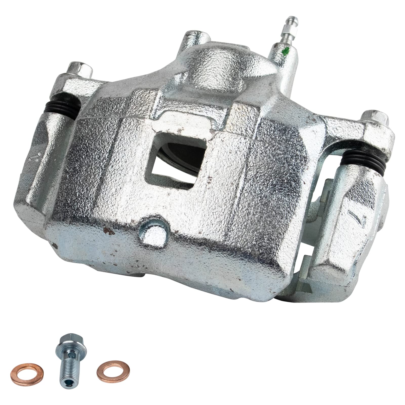 TRQ Front Performance Brake Pad & Rotor Kit - Semi-Metallic Vented Premium G-Coated - Compatible with 2008-2016 Mitsubishi Lancer - Perfect for Daily Driving, Racing & Performance Upgrades