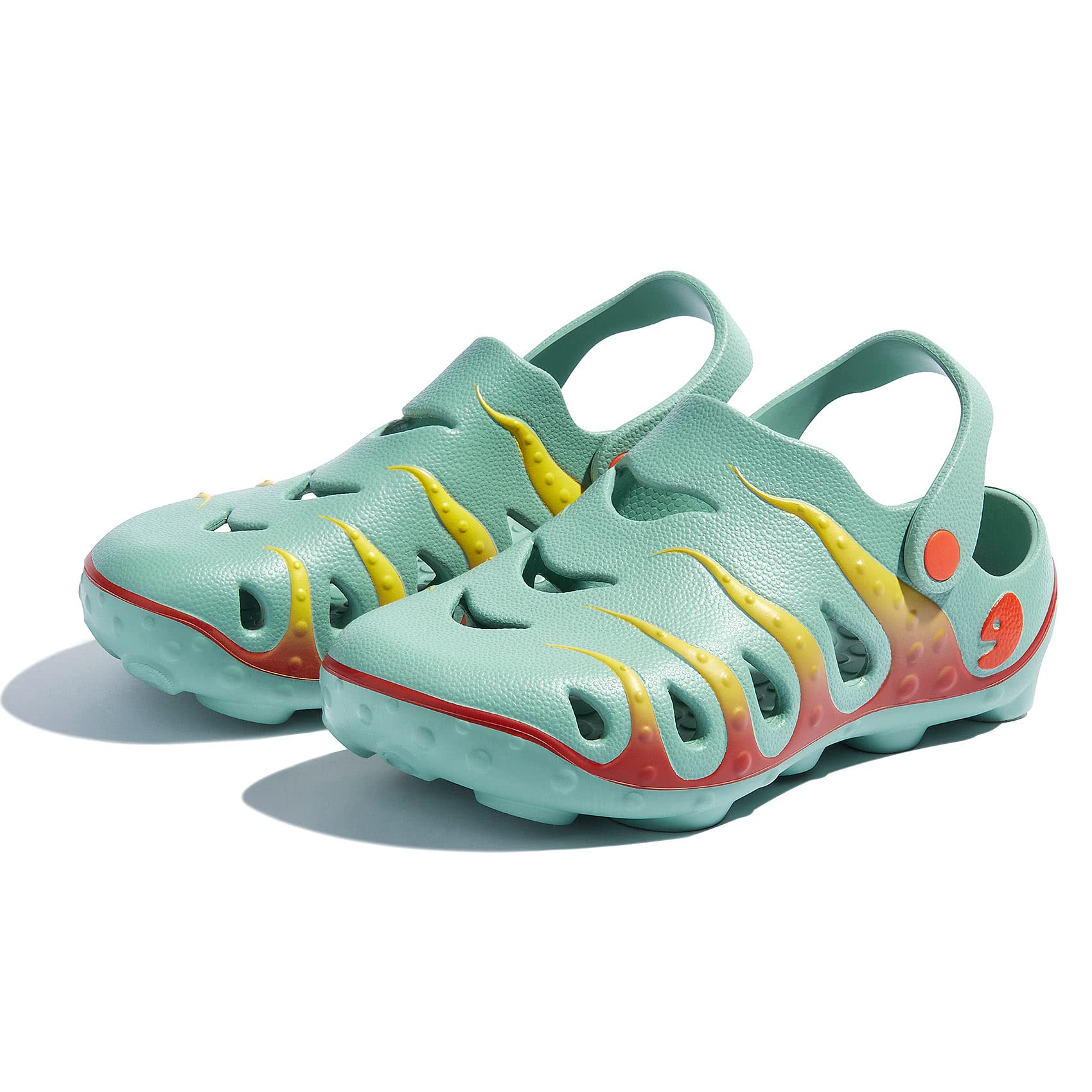 **UIN Men's Clog Garden Shoes - Slip-On Beach & Outdoor Slippers Sandals with Octopus Design - Perfect for Gardening, Beach Walks & Casual Wear**