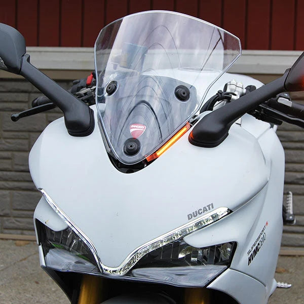 Ducati Supersport 939 Front Turn Signals LED Lights (2017-Present) - Compatible with Motorcycle, Bike, and Scooter - Perfect for Night Riding and Safety Enhancement