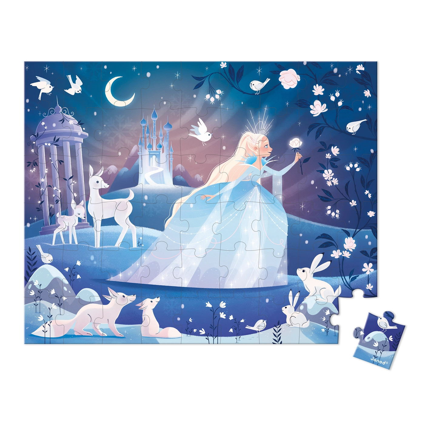 Icy Enchantment 54-Piece Jigsaw Puzzle - Winter Themed Brain Teaser for Adults & Kids | Perfect for Family Game Nights & Holiday Decor
