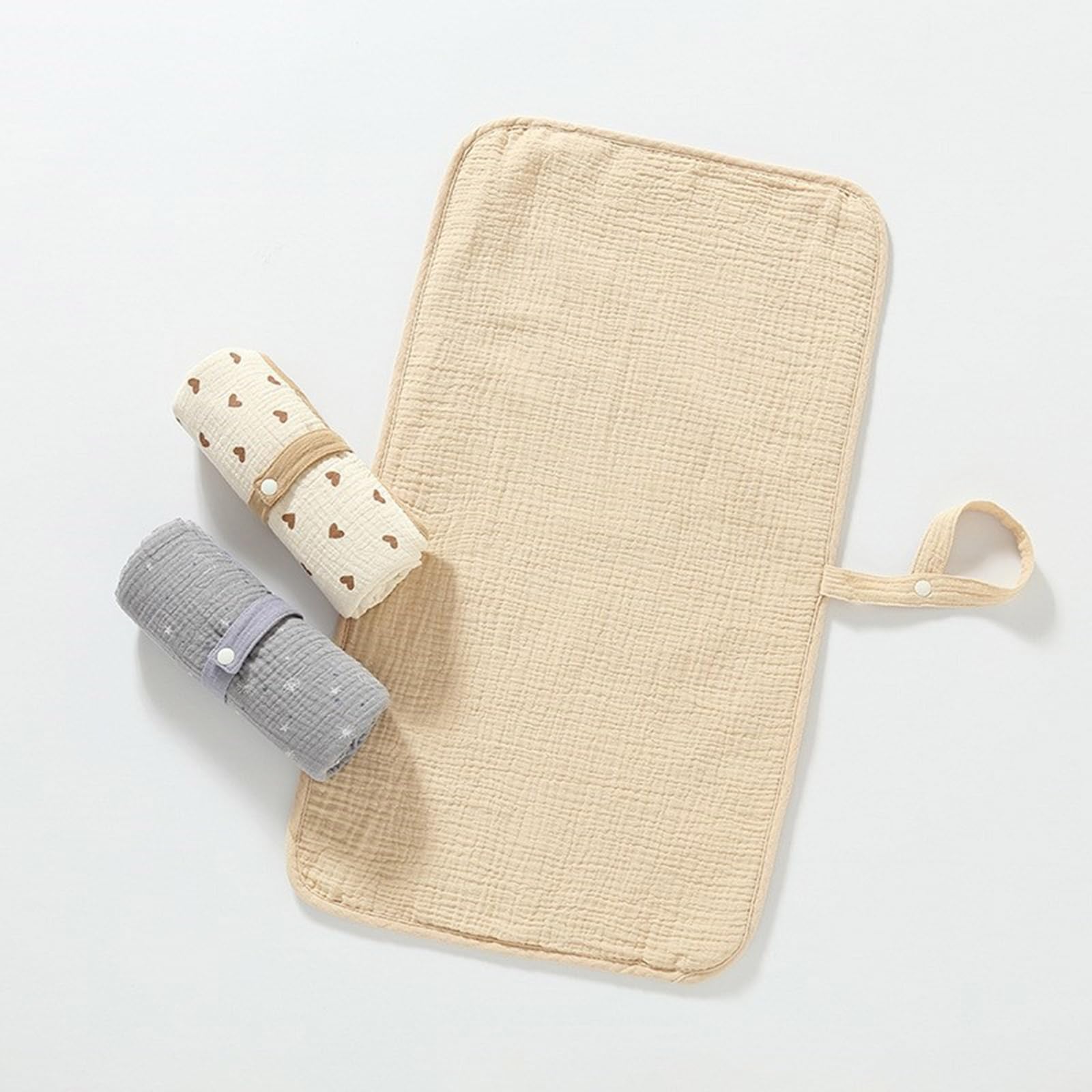 Waterproof Cotton Newborn Changing Pad - Portable Travel-Friendly Diaper Changing Mat for Babies | Perfect for Nursery, On-the-Go & Baby Shower Gifts
