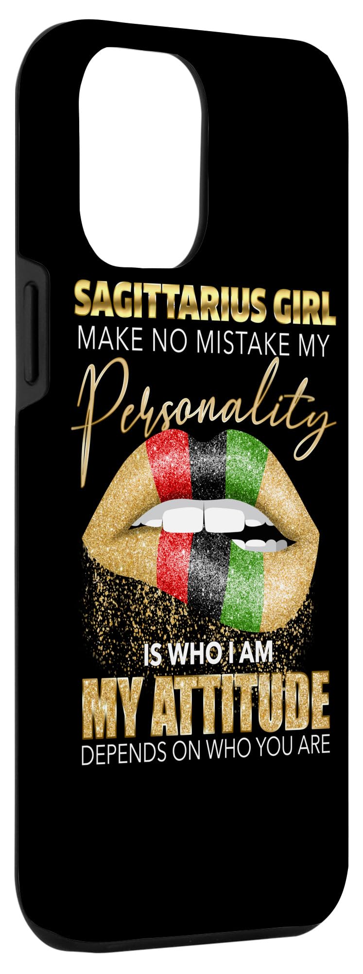 iPhone 12 Pro Max Case - Sagittarius Zodiac Design with Melting Lips Print - Perfect Birthday Gift for Women & Girls - Durable Protection for Everyday Use & Special Occasions
