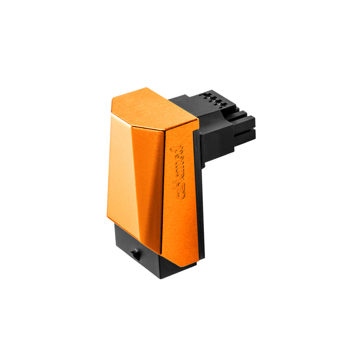 CableMod 12VHPWR 90 Degree Angled Adapter v1.1 - Variant B (Orange) - for NVIDIA RTX 4090/4080 GPUs - Secure Power Connection for PC Gaming & Workstations