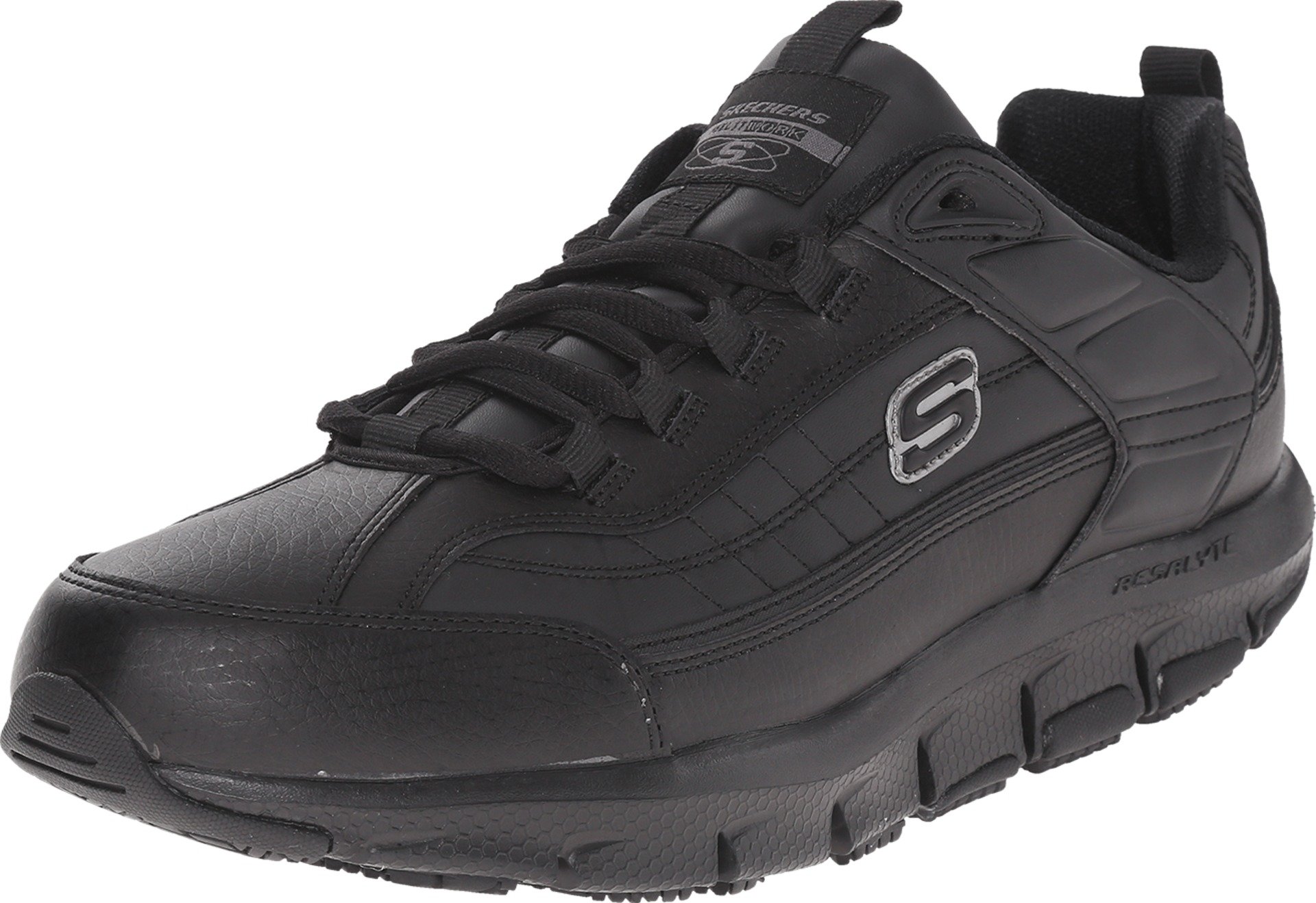 Skechers Men's Liv Sr Brawney Memory Foam Slip-On Sneakers - Comfortable Walking Shoes for Casual Wear & Outdoor Activities