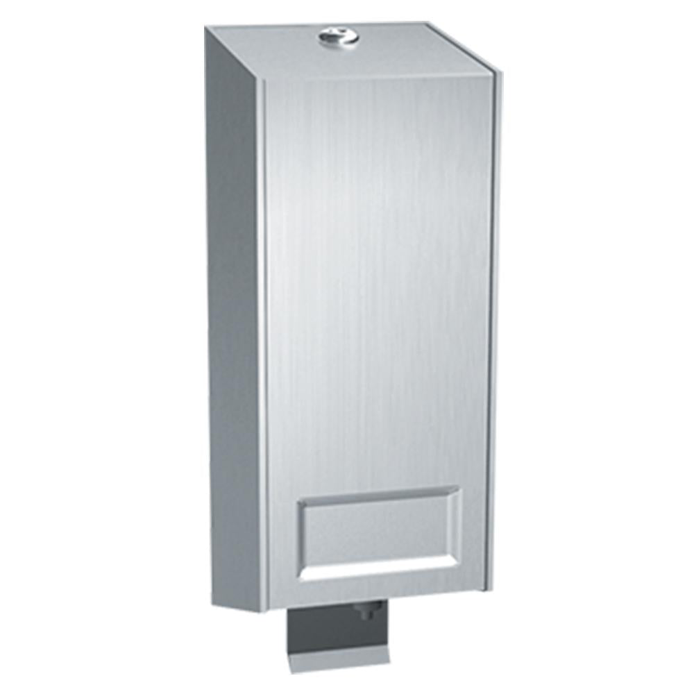 ASI 5001 SS Disposable Cartridge Soap Dispenser - Surface Mounted Satin Stainless Steel - Ideal for Restaurants, Hospitals, and Public Restrooms