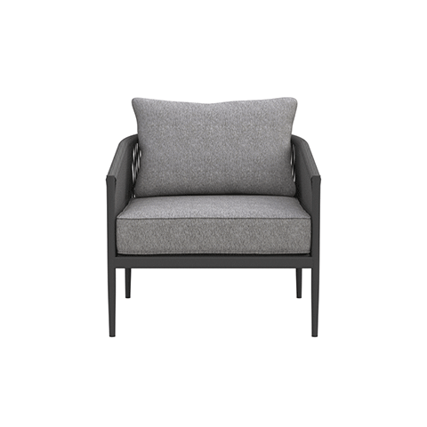 Catalina Outdoor Club Chair - Waterproof Wicker Patio Lounge Chair with Cushion - Perfect for Poolside, Garden, Deck, and Backyard Relaxation
