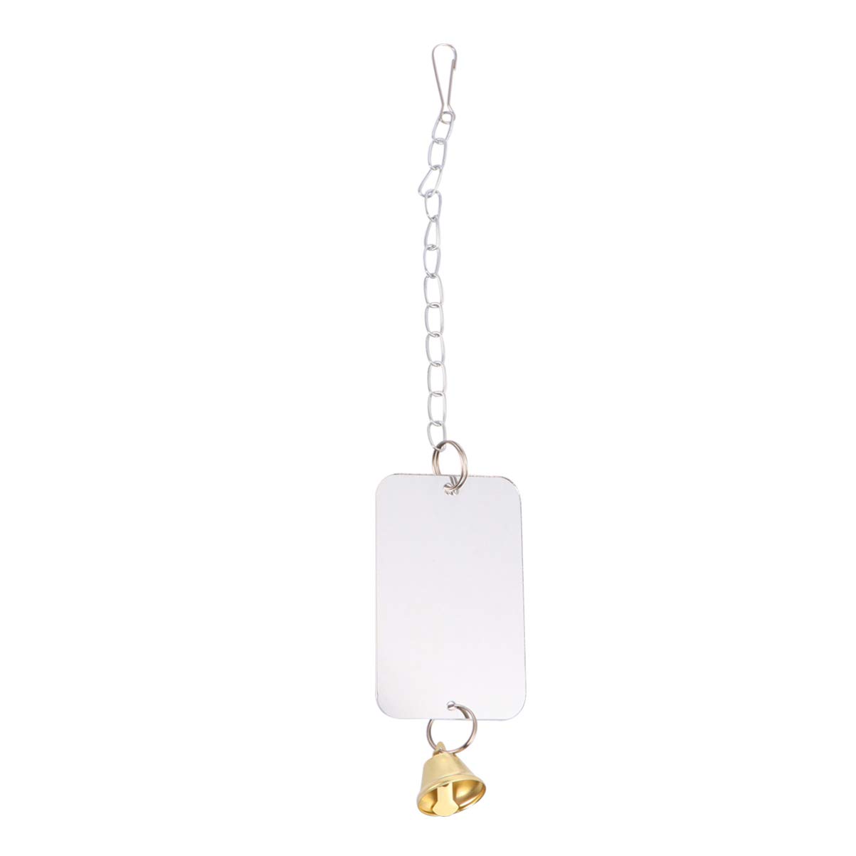 Balacoo Hanging Bird Mirror Toy - Cage Decor for Lovebirds, Budgies, Cockatiels & Parrots | Interactive Bird Toy for Mental Stimulation & Playtime Fun