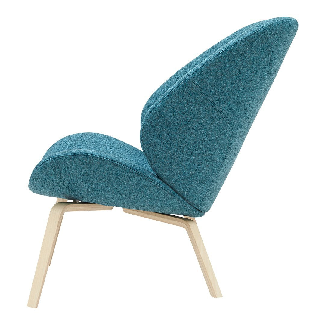 Eden Lounge Chair by Busk Hertzog - Modern Comfortable Accent Chair for Living Room, Bedroom & Patio - Softline Upholstered Relaxation Seating