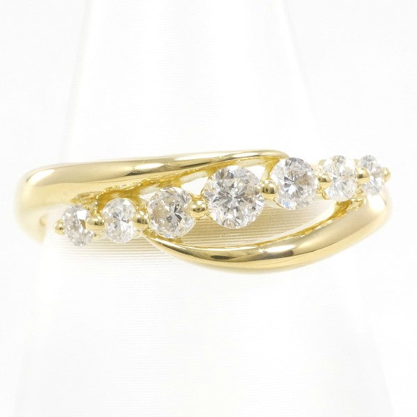 18K Yellow Gold Diamond Ring for Women - Elegant Wedding, Engagement & Anniversary Jewelry Gift - Perfect for Special Occasions