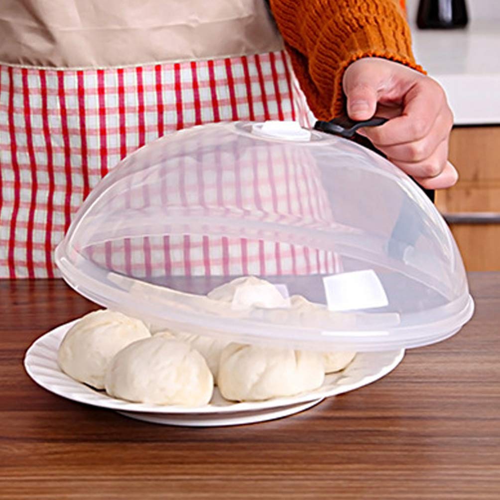 DOITOOL Reusable Silicone Oil Cover - Portable Food Cover with Black Handle for Kitchen, Dining, and Outdoor Picnics - BPA-Free Splatter Guard for Pots & Pans