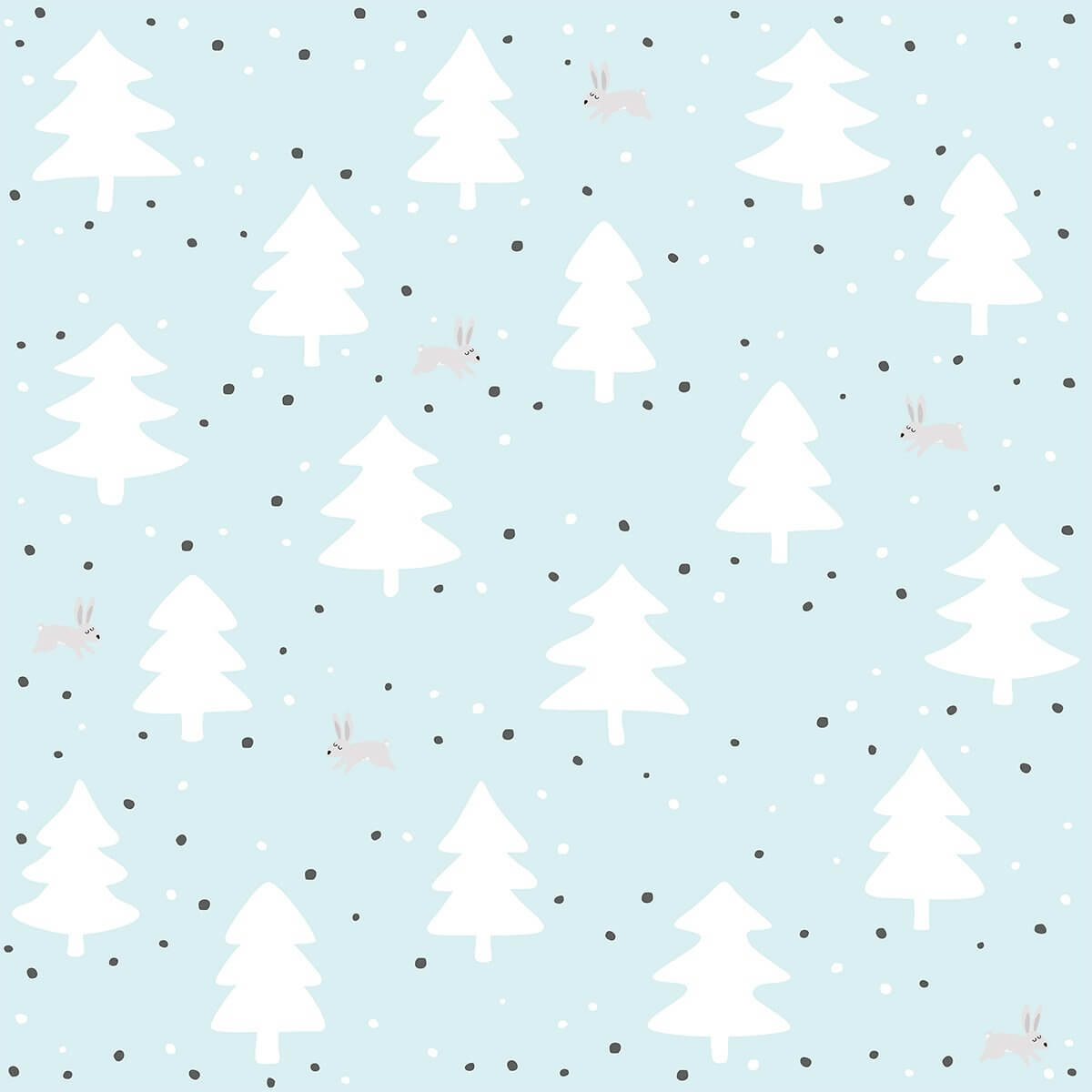 White and Charcoal Forest Baby Peel and Stick Removable Wallpaper 7776 - Self-Adhesive Nursery Wall Decor for Kids Room & Nursery - Perfect for Bedrooms, Playrooms and Baby Shower Gifts
