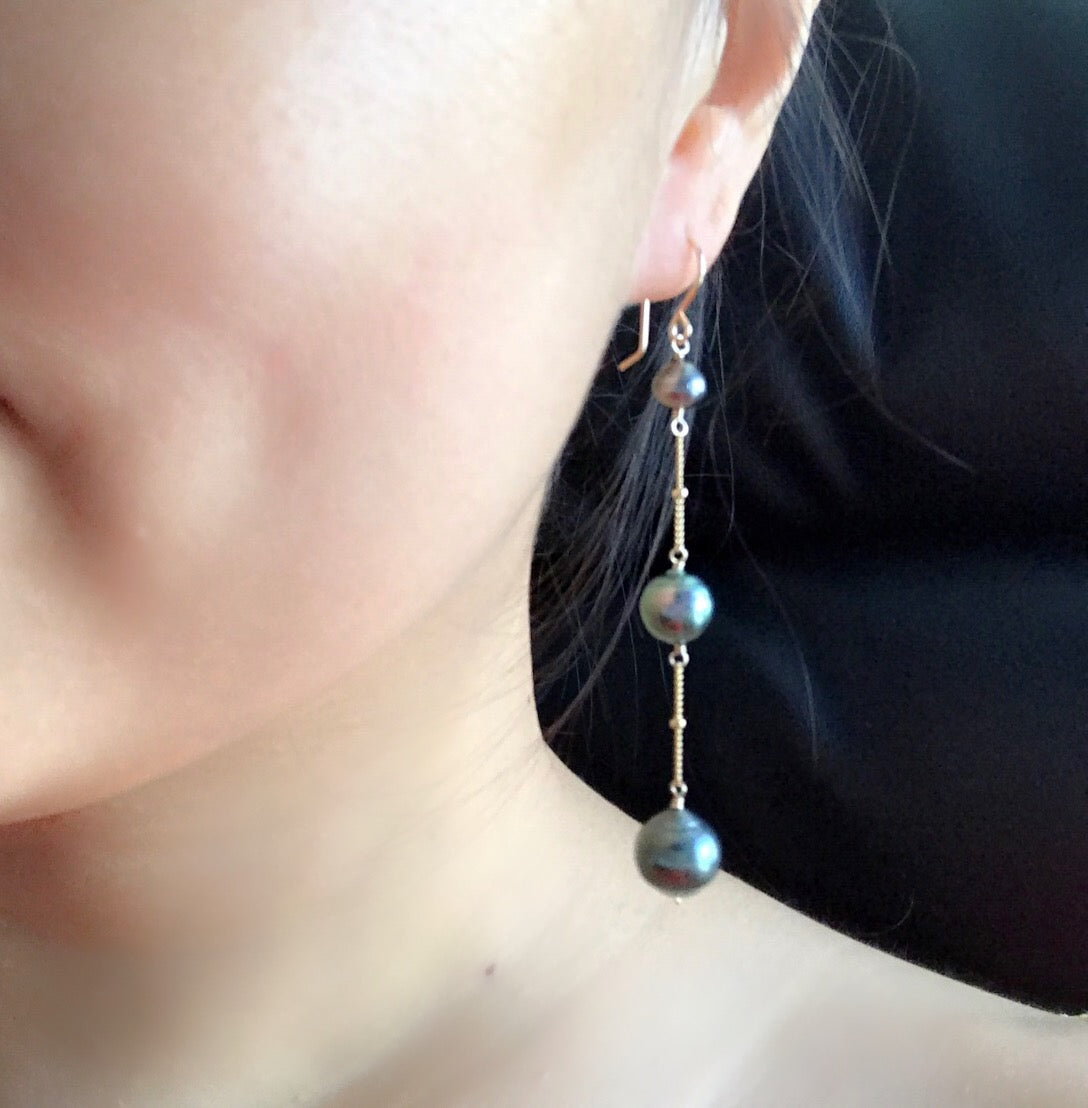 KAIA Elegant Pearl Drop Earrings (E439) - Perfect for Weddings, Parties & Special Occasions