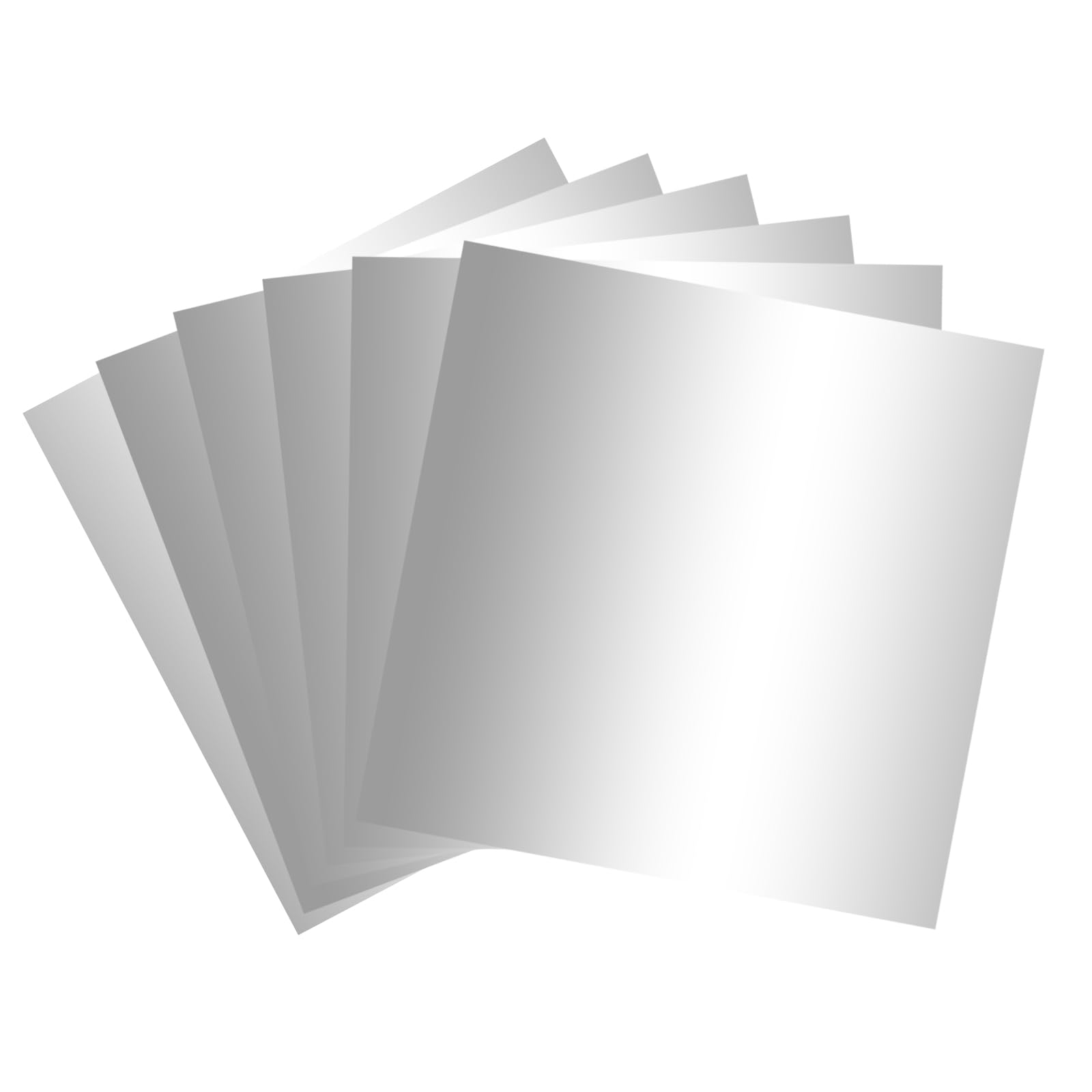 Premium Silver Metallic Cardstock Paper - 30 Sheets of 12