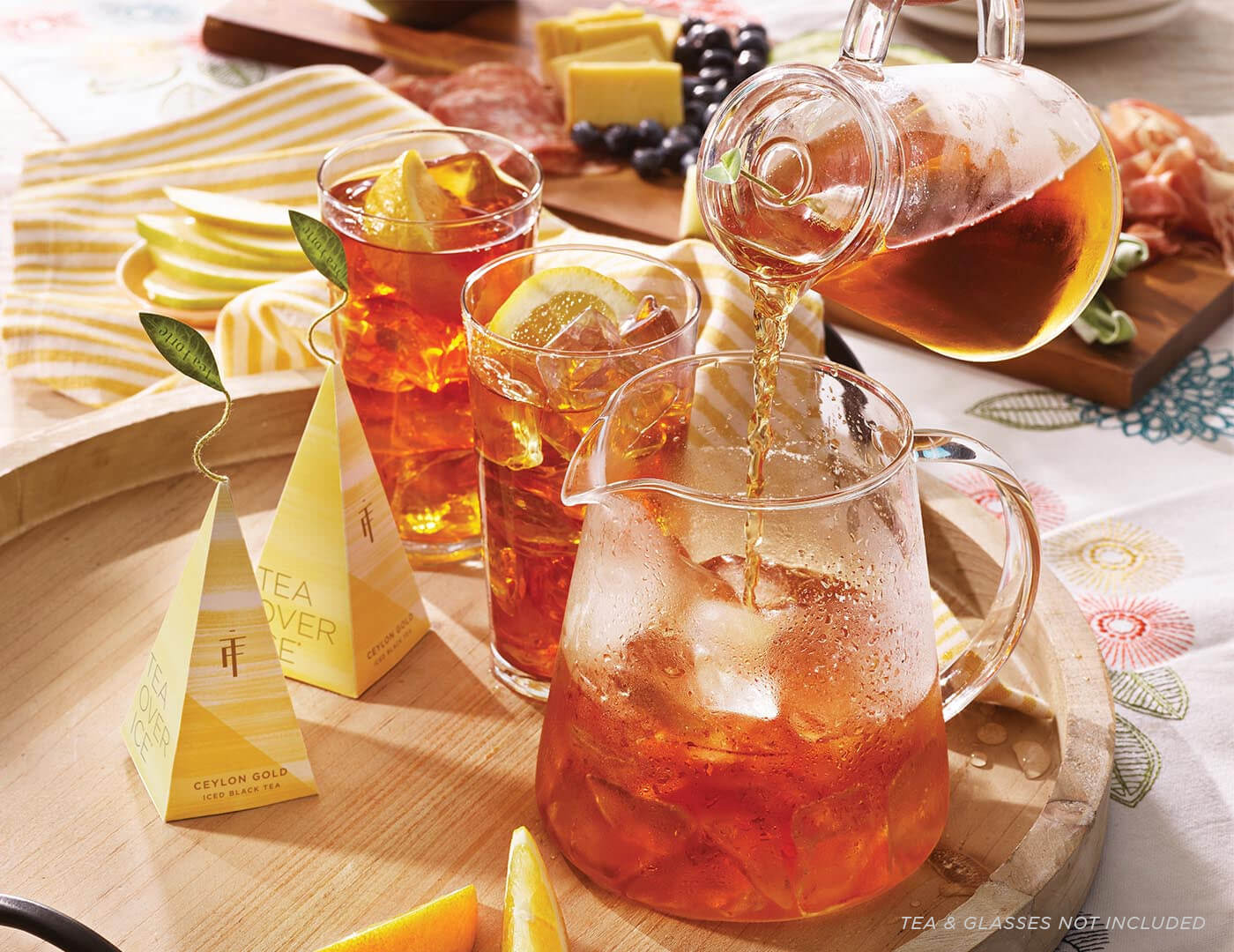 Premium Ceylon Gold Iced Tea Bags - 5 Pack for Refreshing Cold Brew | Perfect for Summer, Office, and Outdoor Activities