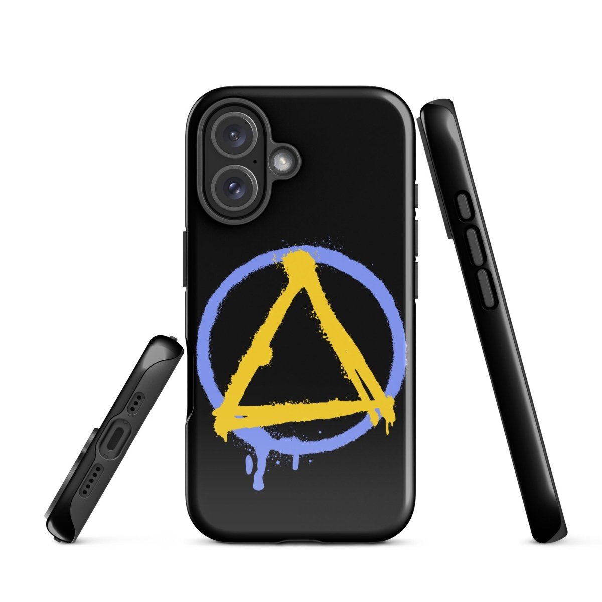 Sober Symbol Durable Shockproof iPhone Case - Protective Cover for iPhone 14/13/12/11 Pro Max XR XS - Slim Fit Anti-Scratch Phone Case for Everyday Use & Outdoor Activities